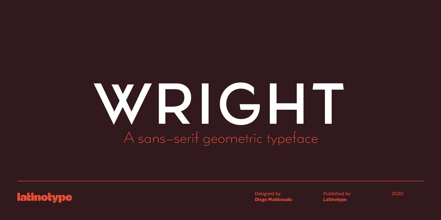 Font Wright Roman